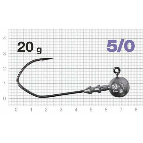 Джиг-головки рыболовные Nautilus CLAW NC-1021 крючок № 5/0, 20гр (3шт)