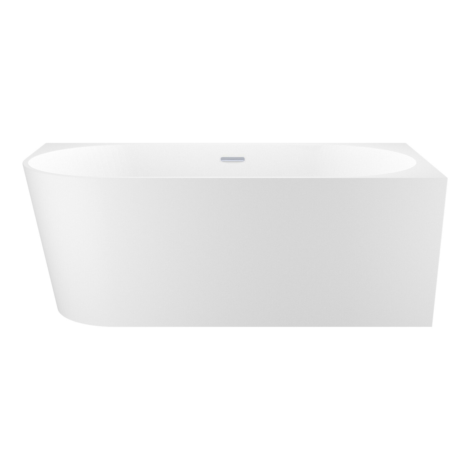 Пристенная угловая ванна акриловая 150 х 73 см Wellsee Excellence Pro 28761001R в наборе 4 в 1: асимметричная ванна белый глянец (правый разворот), ножки, экран, слив-перелив