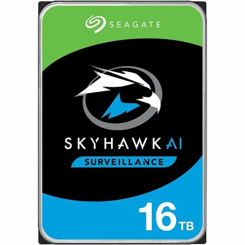 Жесткий диск Seagate SkyHawk Al Surveillance ST16000VE002 16TB 3.5" SATA 6Gb/s, 7200rpm, 256MB, 24x7, Bulk