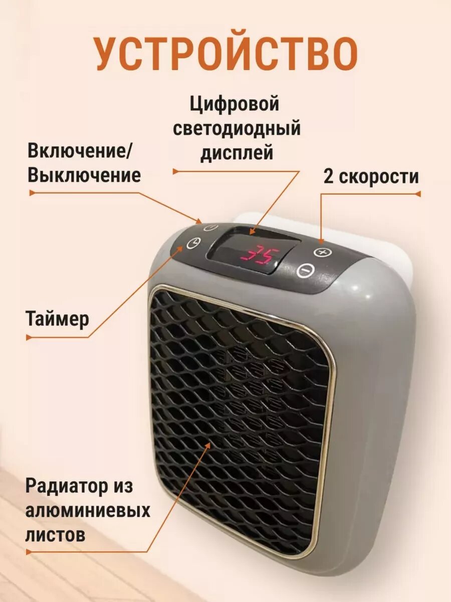 Изображение Обогреватель мини для дома, дачи