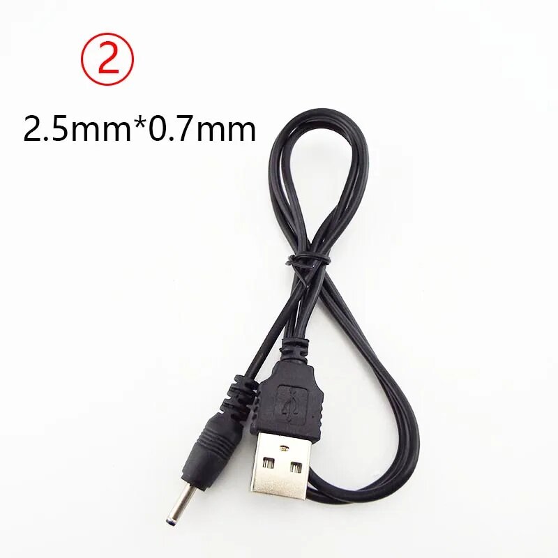 USB тип A «папа» на DC 5,5 2,1 2,5 2,0 3,5x1,35 4,0x1,7 мм «папа» мини-5-контактный разъем питания Разъем удлинительного зарядного кабеля, 2.5x0.7mm