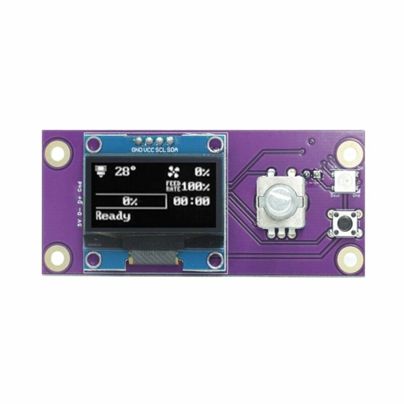 Voron V0 V0.1 V0.2 OLED-дисплей для Raspberry Pi/Gemini RGB Light Smart 3D-принтеры аксессуары