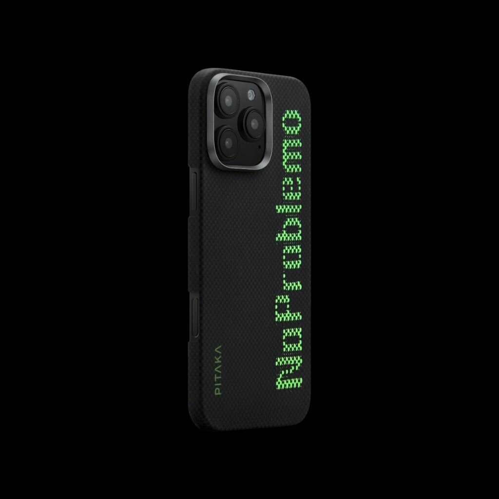 Чехол PITAKA Aries Tactile Woven Case для iPhone 16 Pro 6.3", принт без проблем (NoProblemo) — фото 1