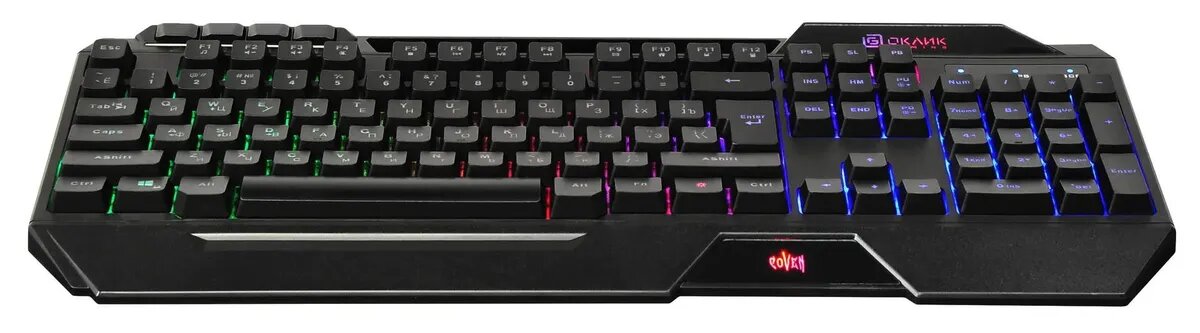 Клавиатура Oklick 719G COVEN черный USB - фото №4