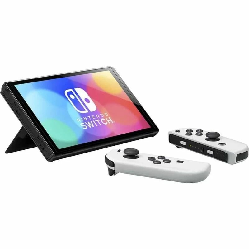 Игровая приставка Nintendo Switch OLED 64 ГБ, White — фото 1