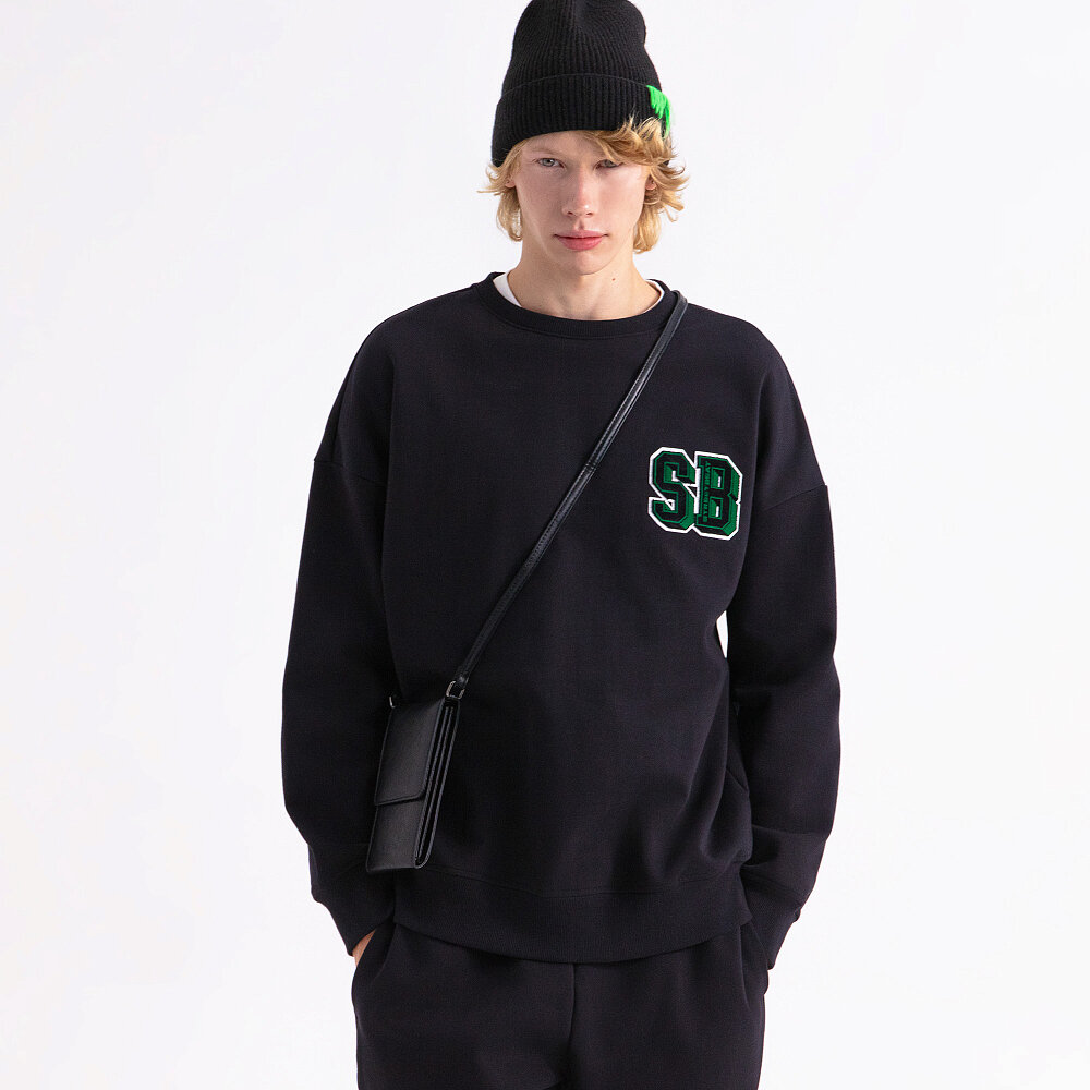 Толстовка STREET BEAT Crew Fleece, размер XXL, , черный