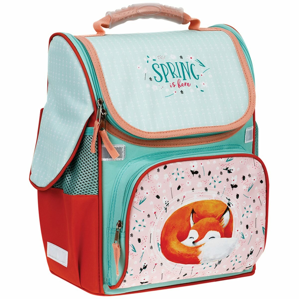Ранец школьный ArtSpace Junior "Foxy" 37x28x21см, 1 отделение, 3 кармана, анатомическая спинка (Uni_17702)