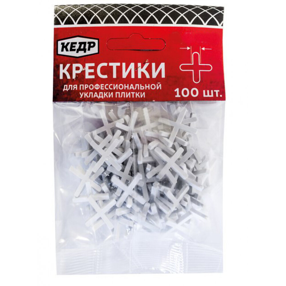 Крестики для плитки 20 мм 100 шт. Кедр 138-0003 134380