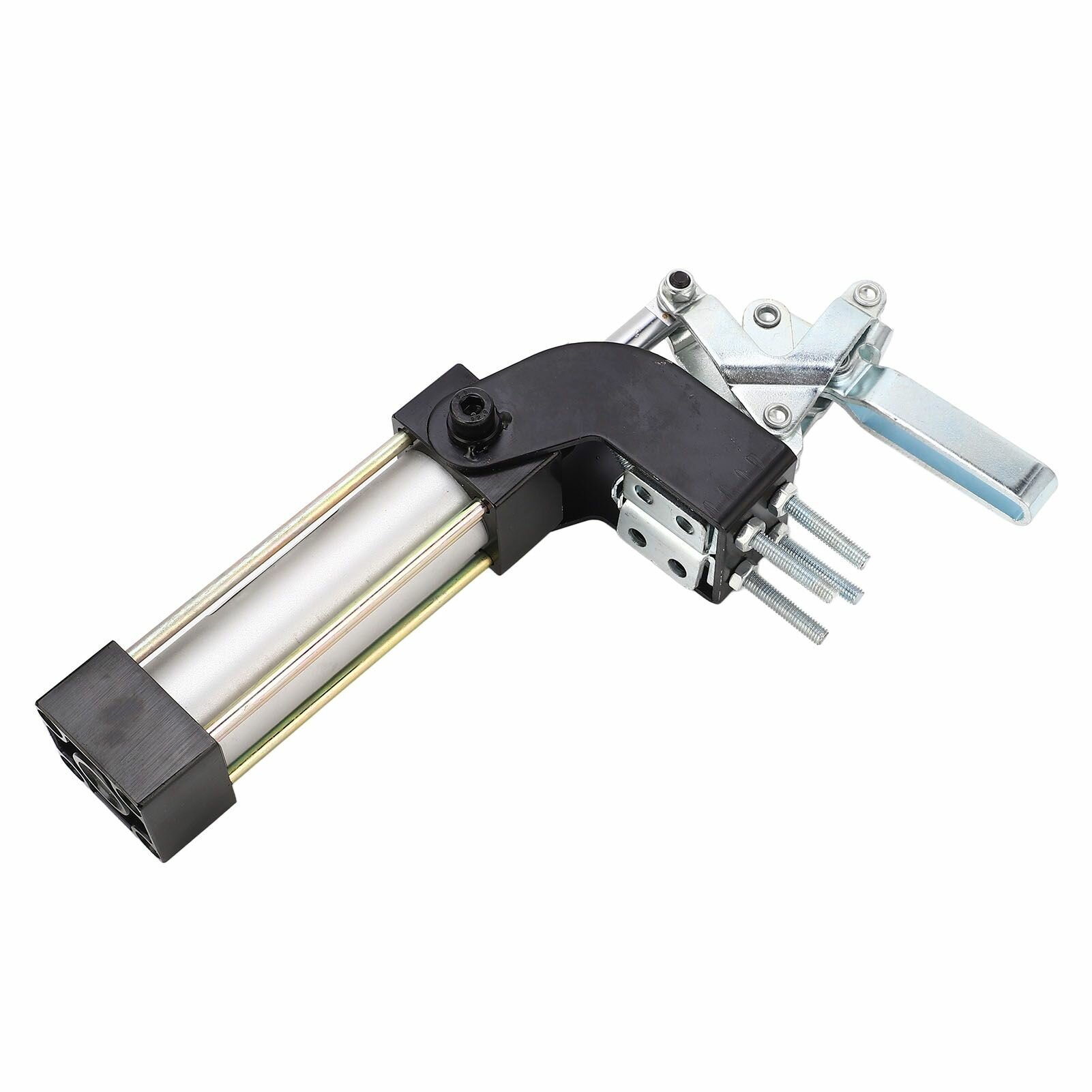 Изображение Пневматический фиксатор сжатия 80 градусов открытия 100 кг силы сжатия G1/8in цилиндрическое пневматическое приспособление