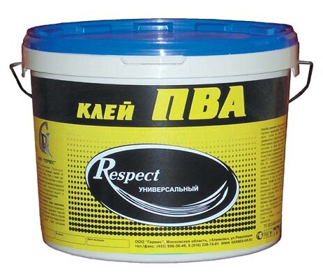 Клей ПВА Germes Respect 10кг Универсальный / Гермес.