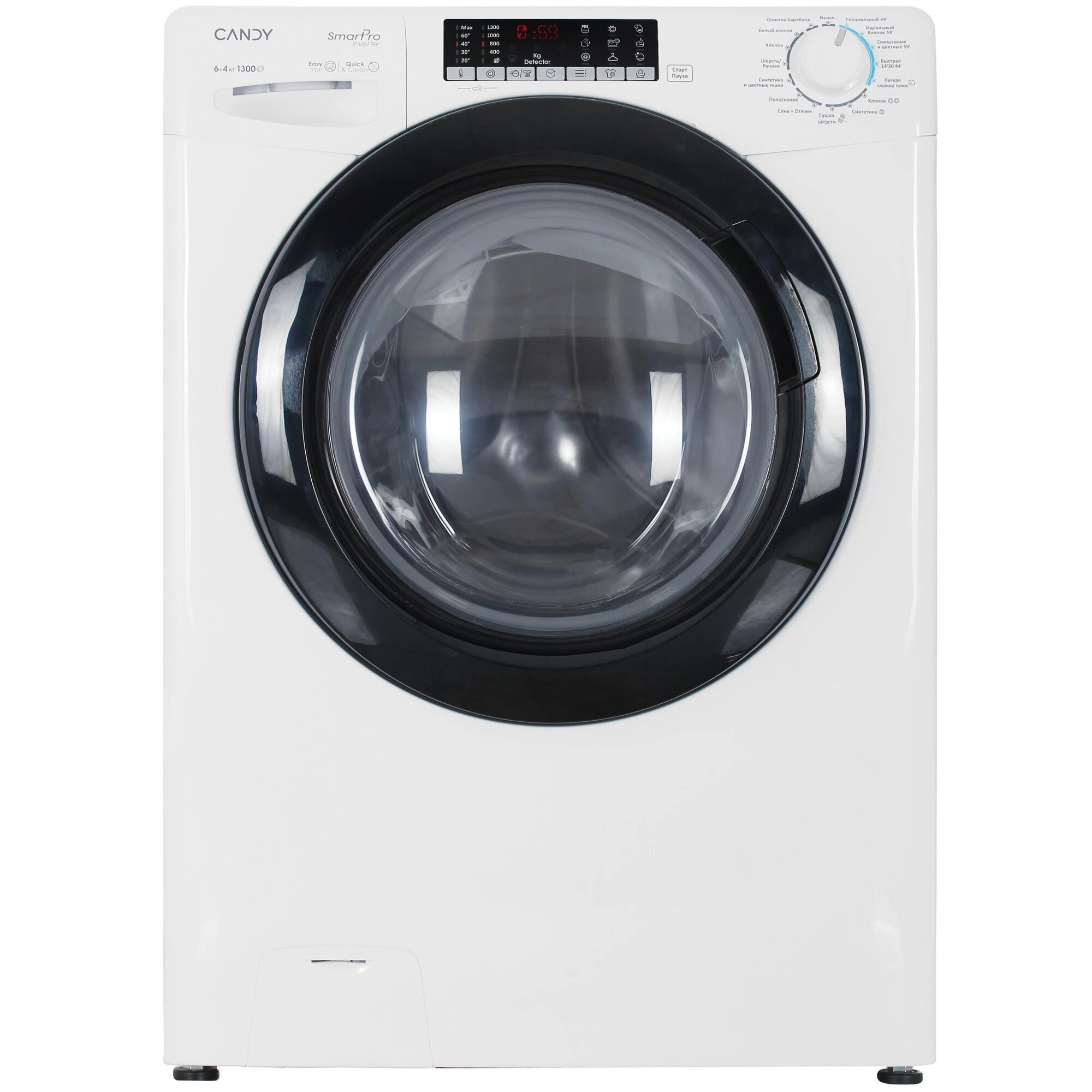 Стирально-сушильная машина Candy "CSOW43646TWMB-07", фронтальная загрузка, белая