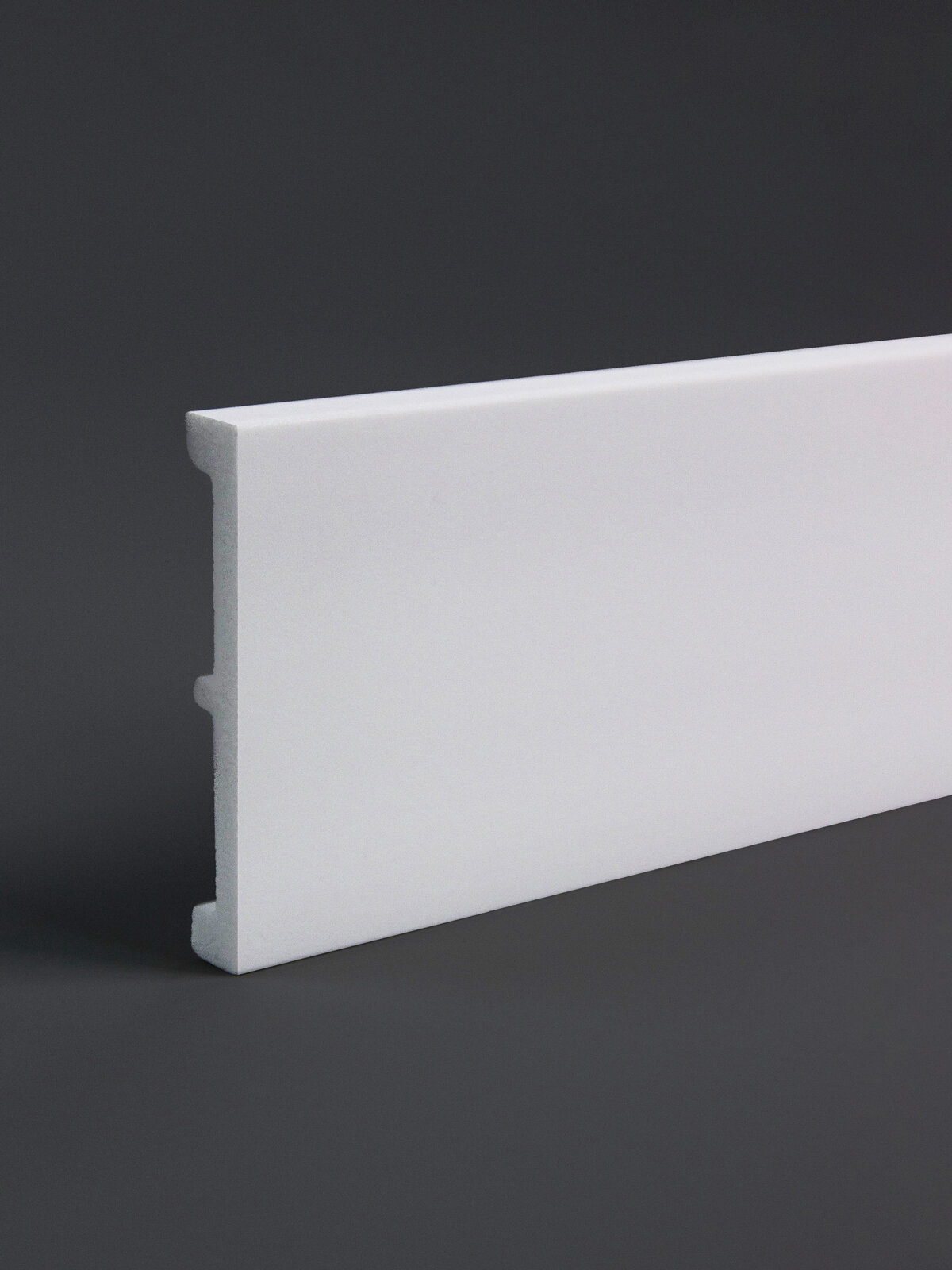 Молдинг для стен декоративный полиуретановый Де-Багет XPS POLYMER 80х10х2000 мм М 12 белый