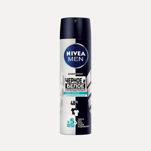 Изображение товара Мужской дезодорант - антиперспирант NIVEA Men Невидимая защита для черного и белого " Fresh " 150мл