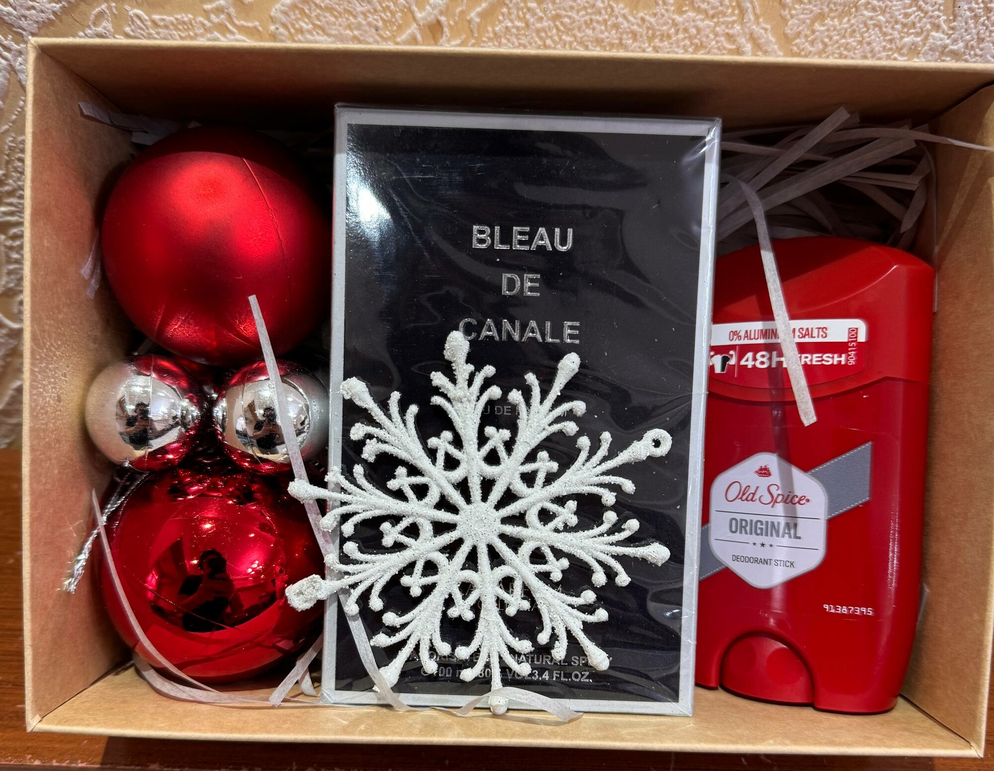 Новогодний мужской набор Bleu de Chanel + Old Spice ORIGINAL, 2 в 1, подарочный, для взрослого, для мужчин