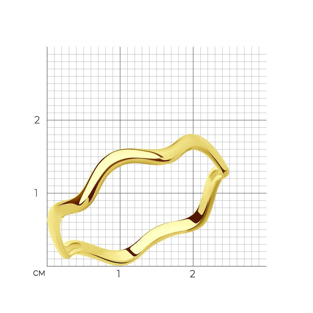 Кольцо SOKOLOV, желтое золото, 585 проба