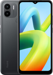 Смартфон Xiaomi Redmi A2+ 3+64 CSF2/Black|6.52"HD+/IPS/MTK G36/Android 12 Go/8+0,08MP/5MP/microSD/5000mAh