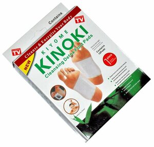 Китайский пластырь Kinoki детокс для стоп, детоксикационный, лечебный пластырь Киноки для выведения токсинов 40 штук, 4 упаковки