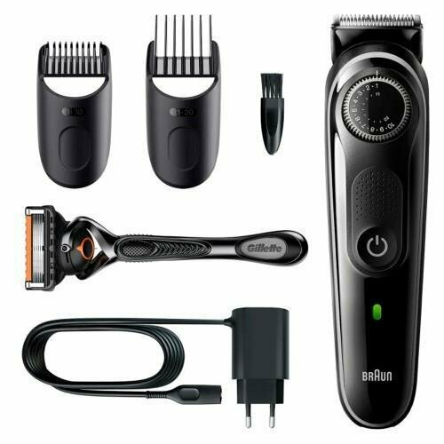 Машинка для стрижки Braun BT3324 + Gillette ProGlide, black сменный триммер braun 7030360