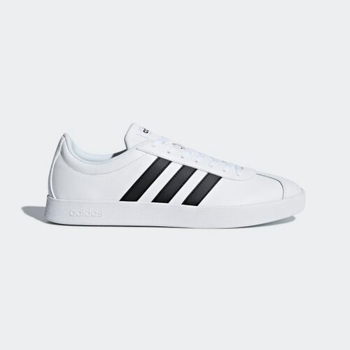 Кроссовки adidas Vl Court 2.0, размер 10,5 UK, белый, черный