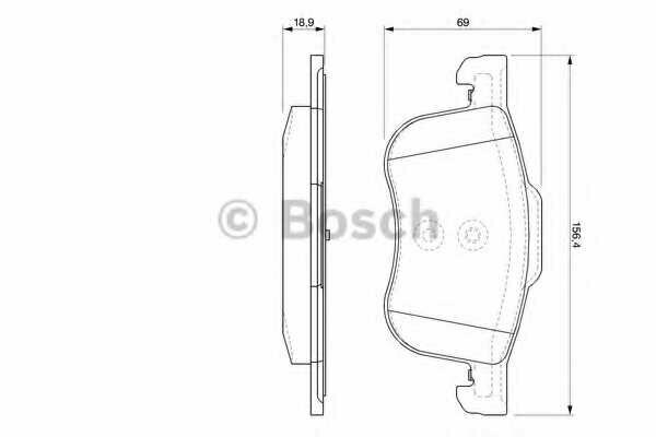 Тормозные колодки Bosch - фото №12