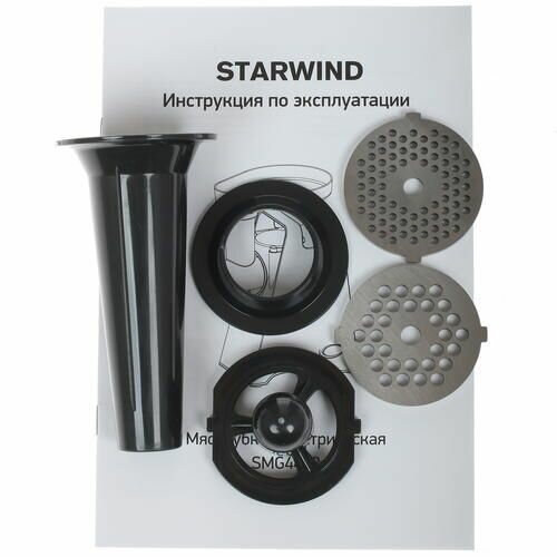 Мясорубка STARWIND , темно-серый / бирюзовый - фото №19