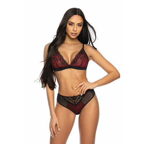фото Трусы mat lingerie трусы-стринги percy s-3530-4 mat, размер 38, черный, красный