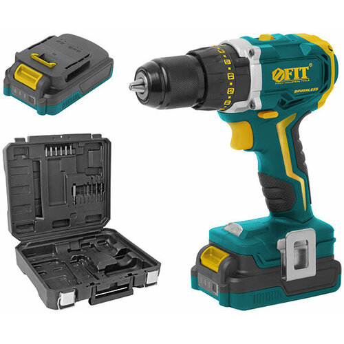 Аккумуляторная ударная дрель FIT CD-20LLC 20 V Li 80130 1338200₽