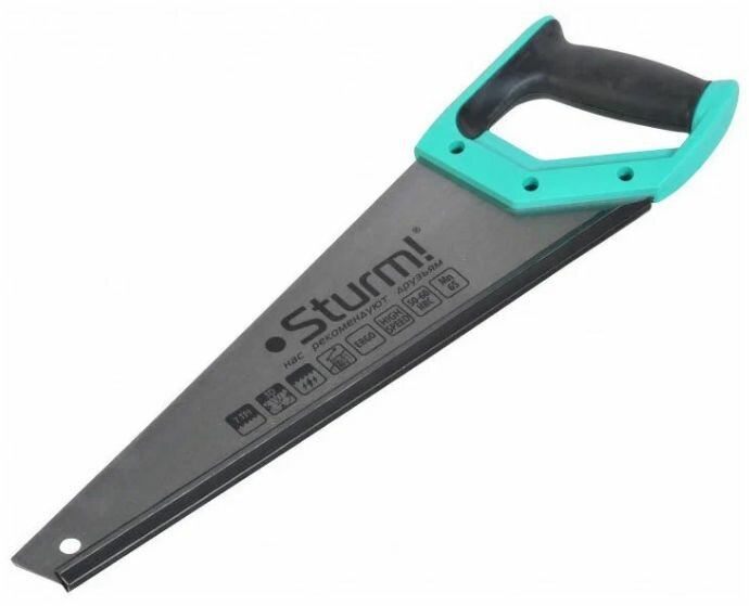 Ножовка по дереву STURM 1060-53-450, 450мм, 7TPI, 3D