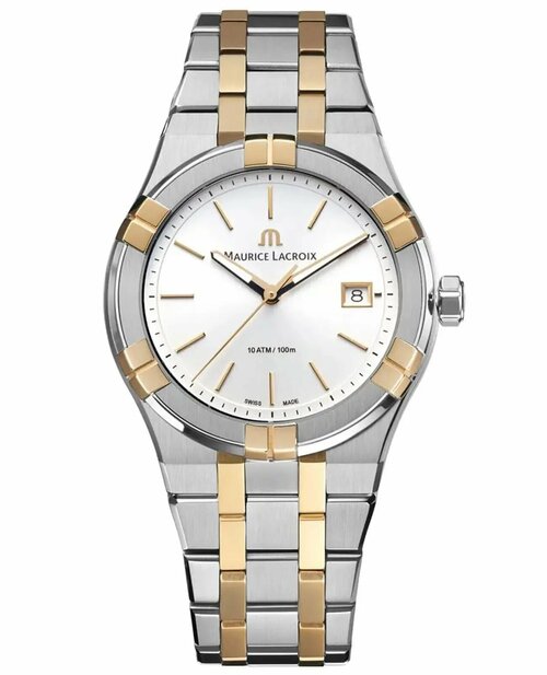 Наручные часы Maurice Lacroix AI1108-PVP02-130-1, белый, золотой