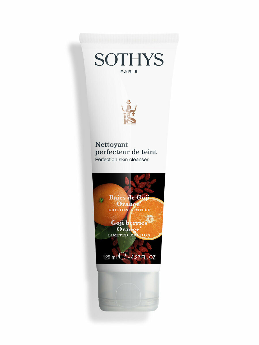 Sothys, Роскошный крем для глубокого очищения кожи Ягоды Годжи - Апельсин Perfection skin cleanser, 125 мл.