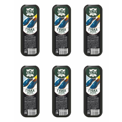 GLITT Губка для обуви, Бесцветная, 6 шт