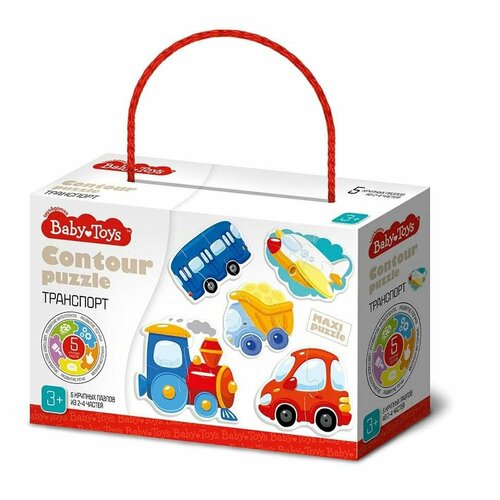 фото Десятое королевство пазлы контурные "baby toys. транспорт"