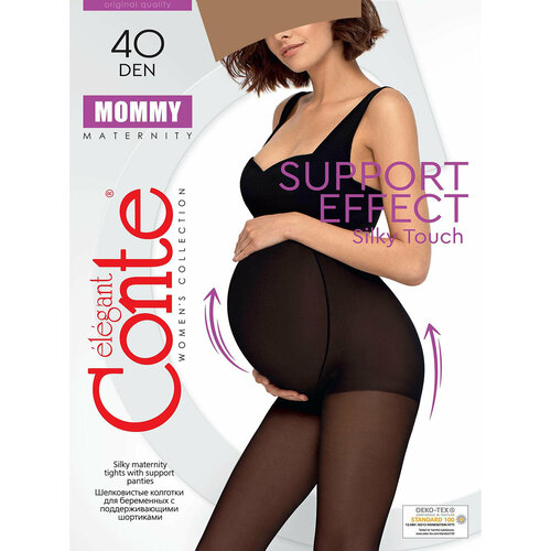 Колготки Conte elegant MOMMY, 40 den, размер 3/M, бежевый колготки sisi инчимэй 40 den с ластовицей завышенная талия полуматовые размер 3 серый