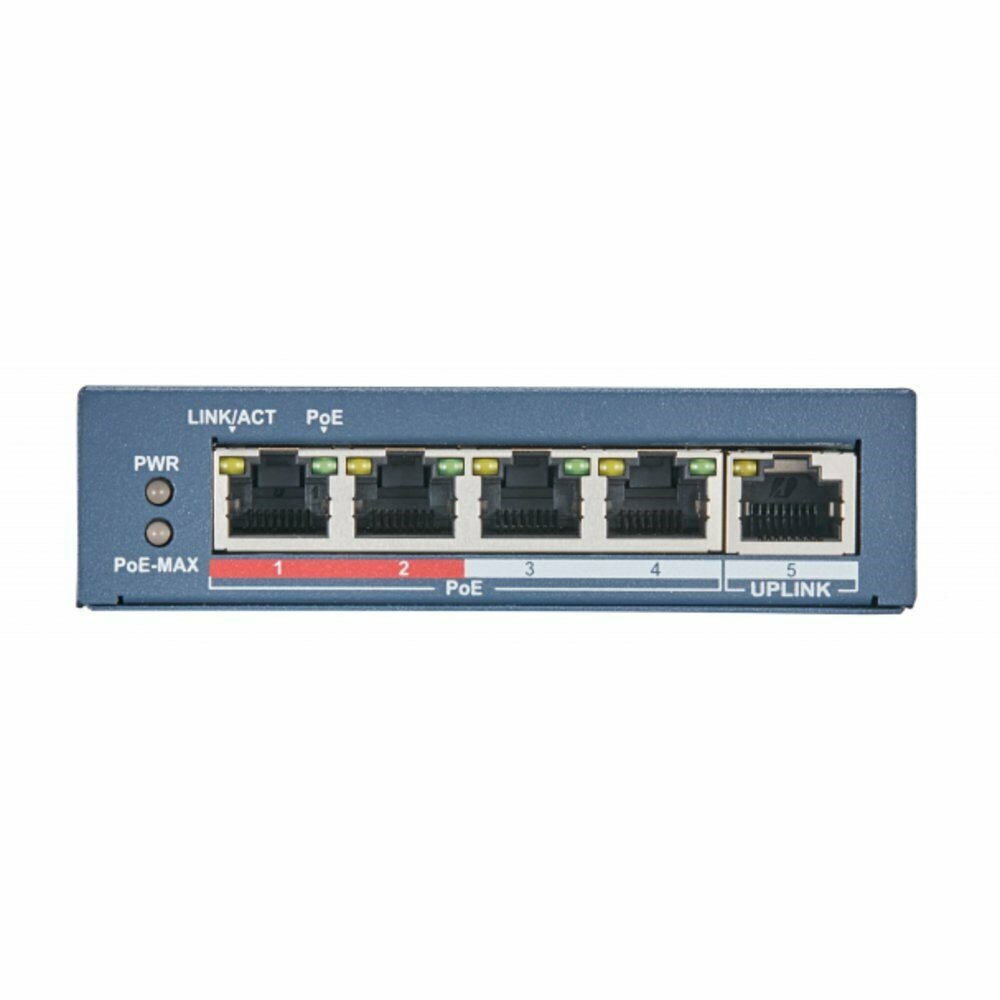 Коммутатор Hikvision 5xRJ45 4xPOE - фото №17