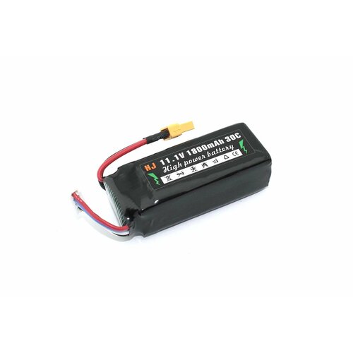 Аккумулятор Li-Pol 11.1v 802555 1800mah разъем XT30-Plug аккумулятор для радиоуправляемой модели 7 4v 1800mah 903472 разъем jst li pol