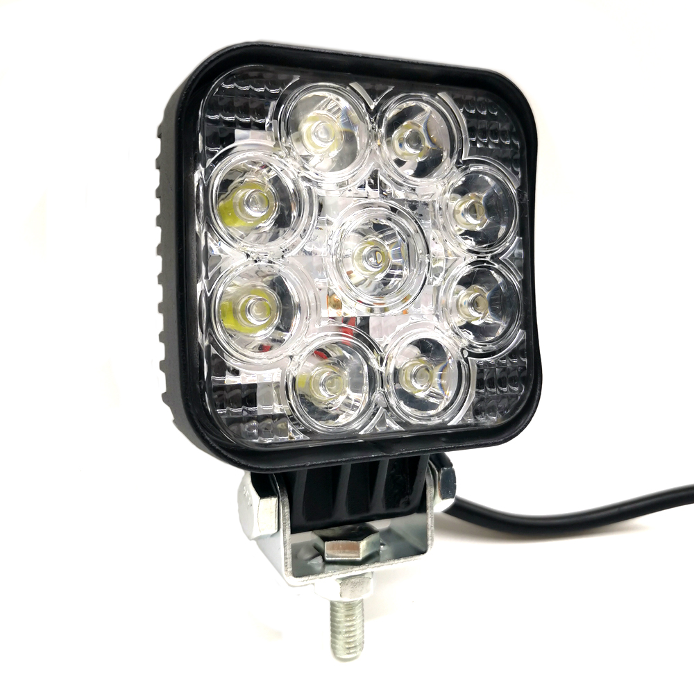 Вымпел 5207 фара светодиодная wl-132f (ближн. свет кв. мет. корп. 9 led по кругу 27w)\