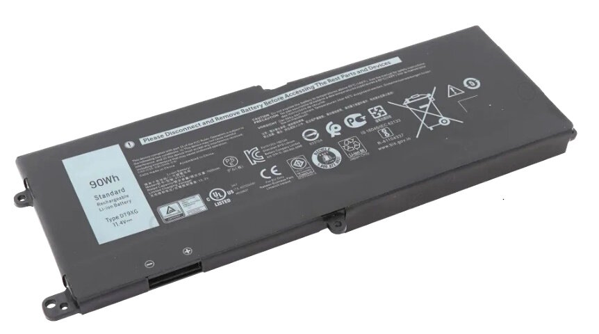 Аккумулятор для Dell (DT9XG) Alienware Area-51M R1, R2, 90Wh, 7500mAh, 11.4V