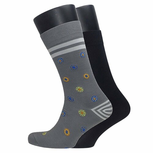 фото Носки , 2 пары, размер 39-46, серый 19v69