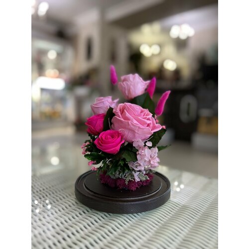 Композиция в колбе | Стабилизированные цветы