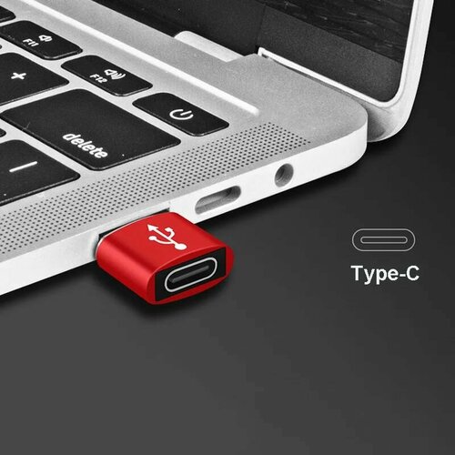 Переходник USB Type C - USB 2.0, металлический корпус