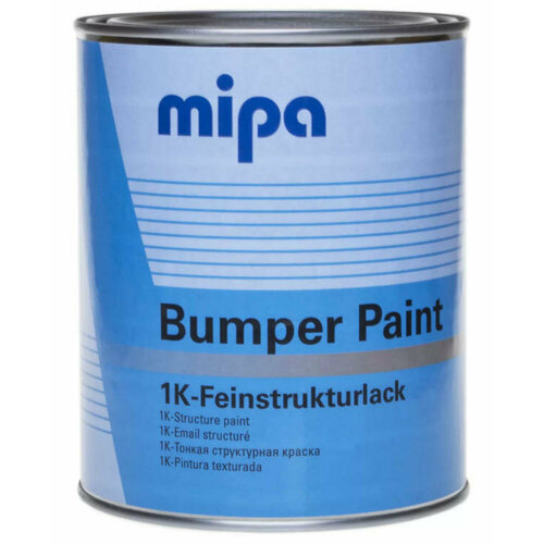 Краска структурная Mipa Bumper paint темно- серая 1л 2000₽