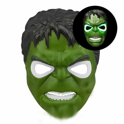 светящаяся карнавальная маска халк Халк Маска Светящаяся Hulk