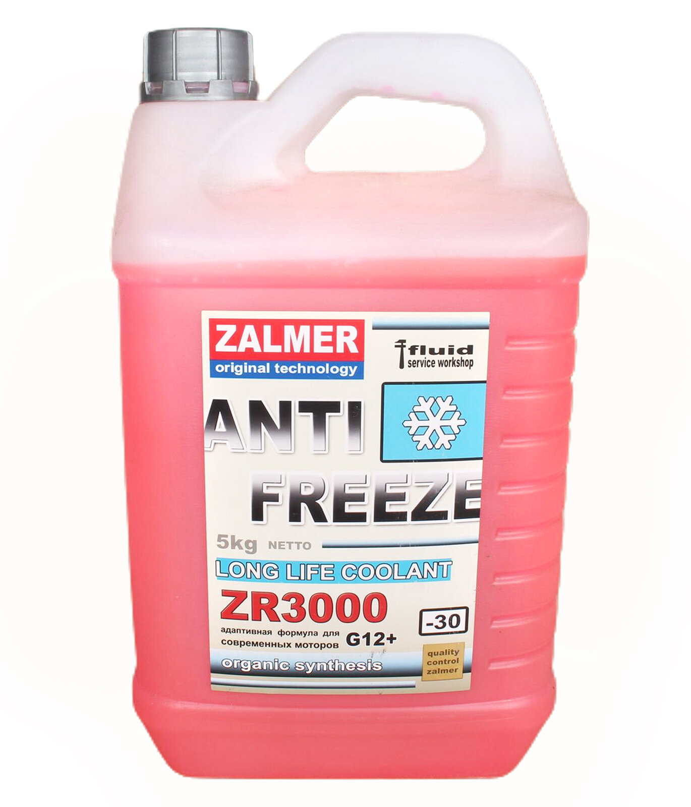 Антифриз ZALMER ZR3000 G12+ красный 5кг