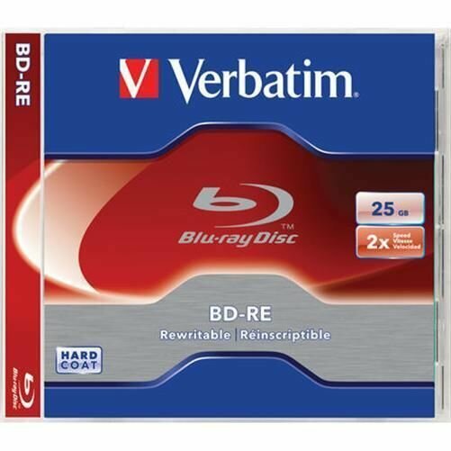 Диск Blu-ray Verbatim 43768 BD-RE SL 25Gb 5шт Single Slim Case