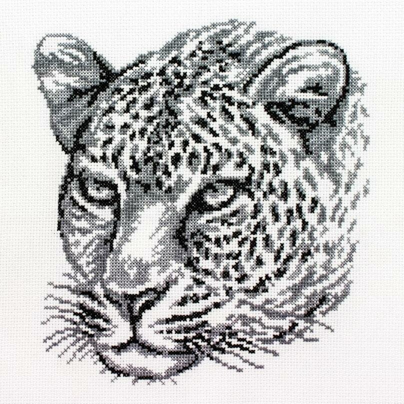 Набор для творчества Белоснежка Набор для вышивания крестиком Леопард 20х21.5 см 186-14