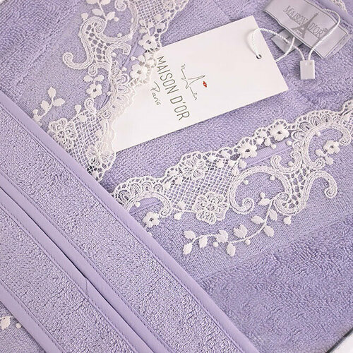 фото Халат maison d'or, размер s, фиолетовый