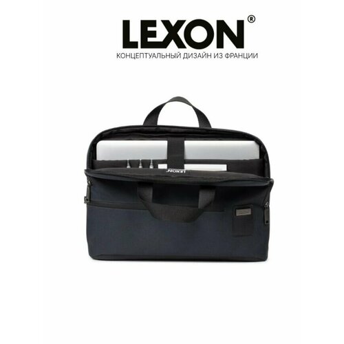 Сумка для ноутбука 15.6 дюймов Lexon / мужская, женская / с ремнём / синяя