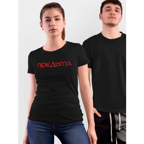 фото Футболка just4you, размер 3xl, красный, черный