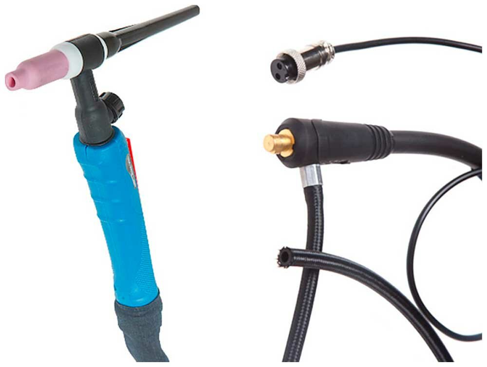 Горелка сварочная Solaris TIG WGT-17V (4м 150А разъем 10-25 вентиль)