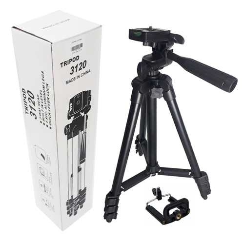 Штатив трипод Tripod 3120 для смартфона и камеры с креплением для смартфона, c чехлом высота 102 см, переносной